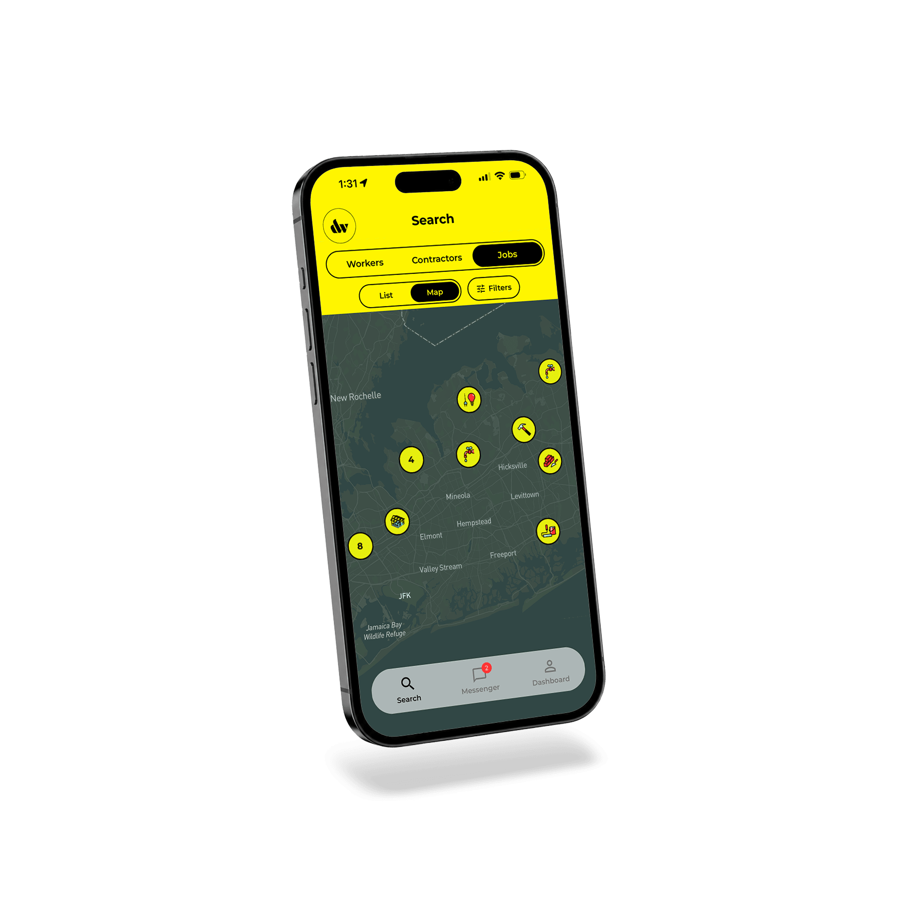Dayworker job search on mobile